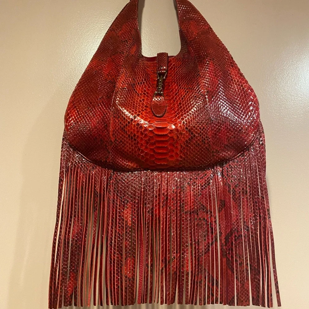 New Gucci Python Handbag - Picture 2 of 12